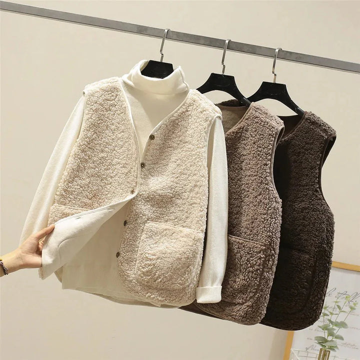 Blythe™ | Elegant Sherpa Vest for All Seasons