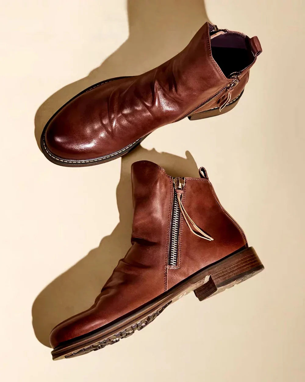 Barnes™ | Luxe Side-Zip Leather Boots