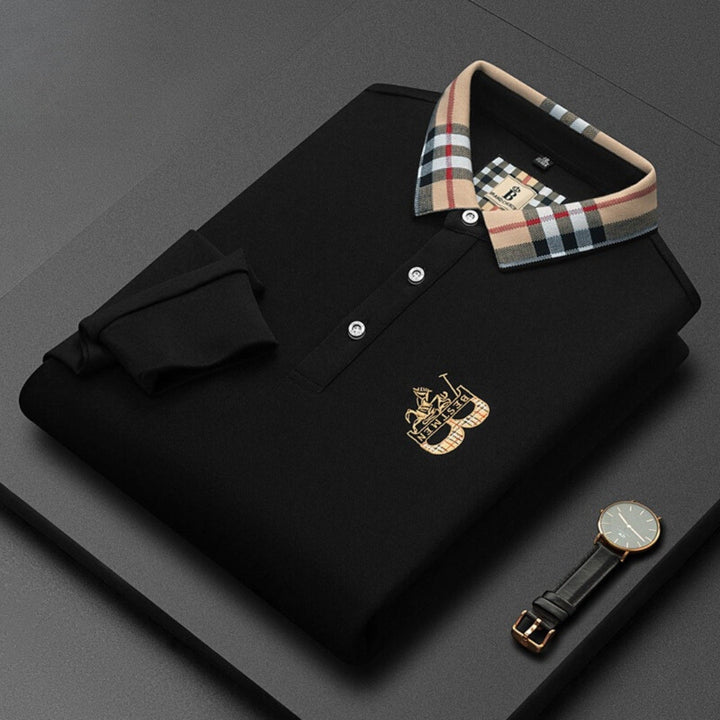 Nick™ | Men's Polo with Distinctive Collar Detail | 1+1 FREE