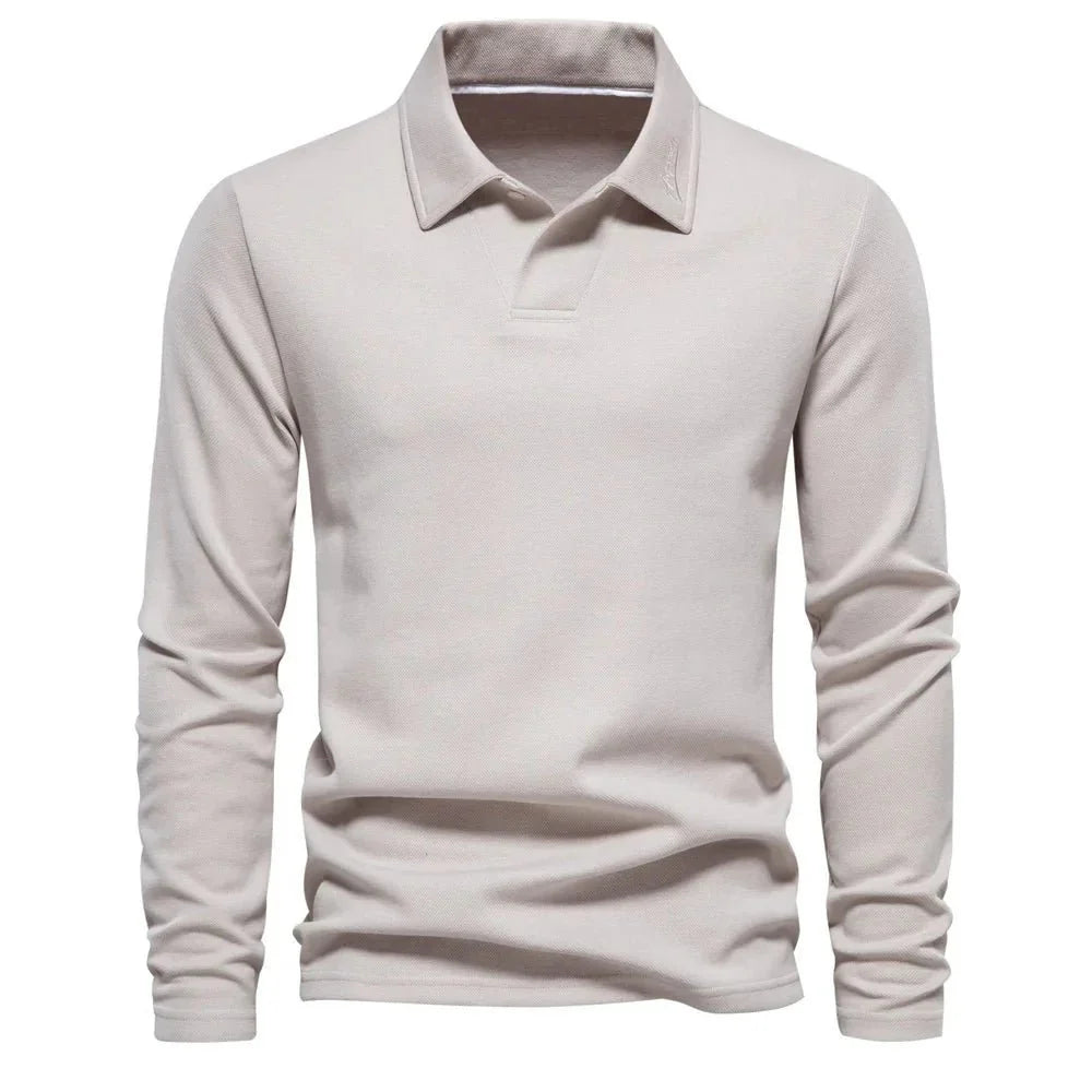 Long-Sleeve Polo Shirt