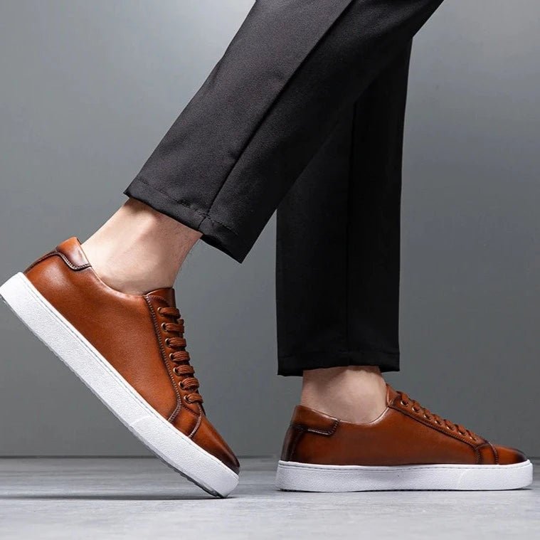 Kyle™ | Classic Leather Sneakers with a Luxurious Touch