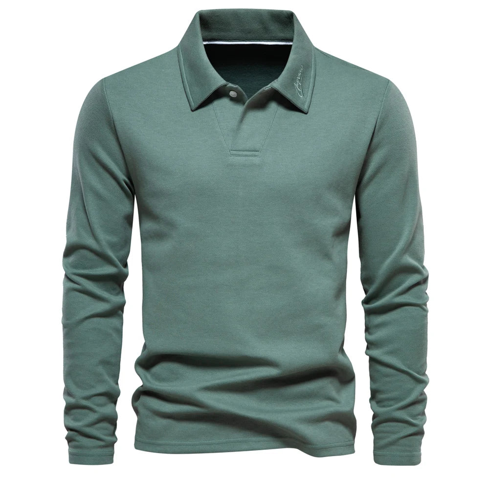 Long-Sleeve Polo Shirt