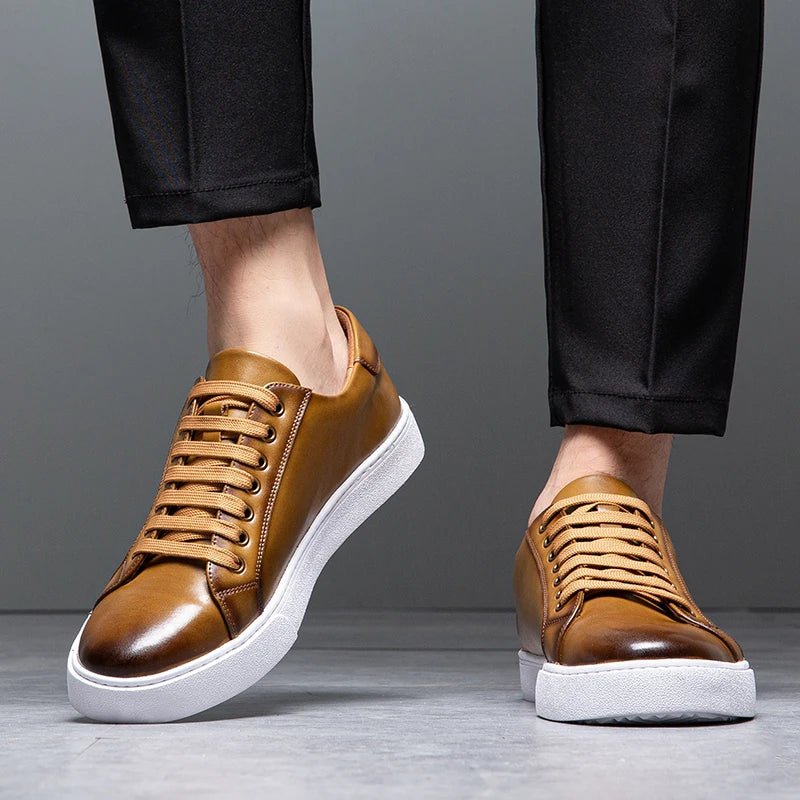 Kyle™ | Classic Leather Sneakers with a Luxurious Touch