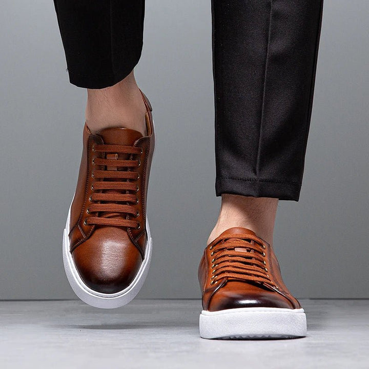 Kyle™ | Classic Leather Sneakers with a Luxurious Touch