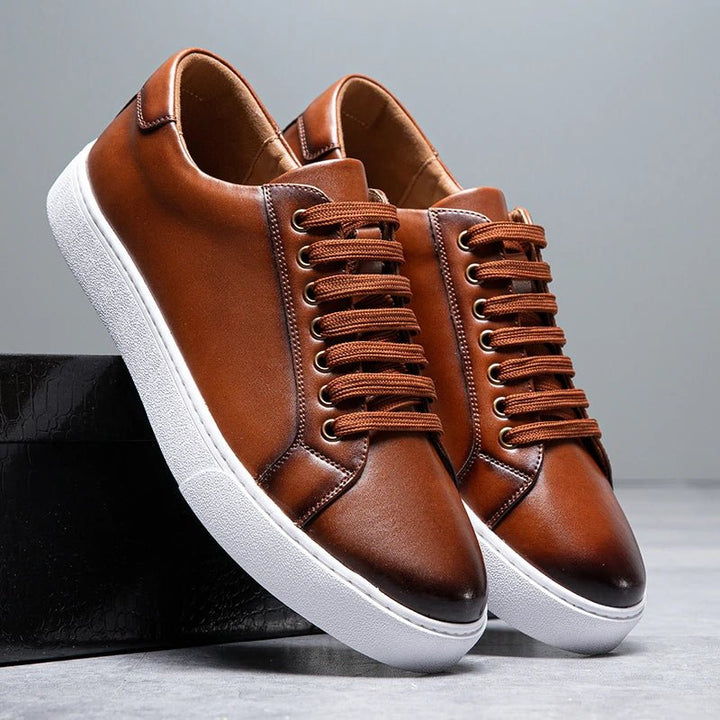 Kyle™ | Classic Leather Sneakers with a Luxurious Touch