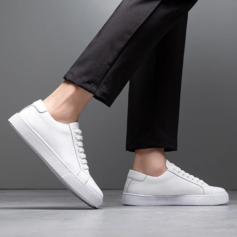 Kyle™ | Classic Leather Sneakers with a Luxurious Touch