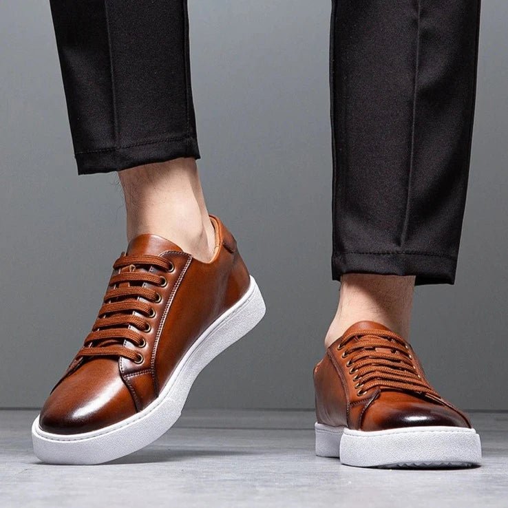 Kyle™ | Classic Leather Sneakers with a Luxurious Touch