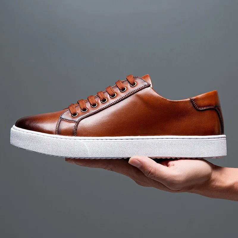 Kyle™ | Classic Leather Sneakers with a Luxurious Touch